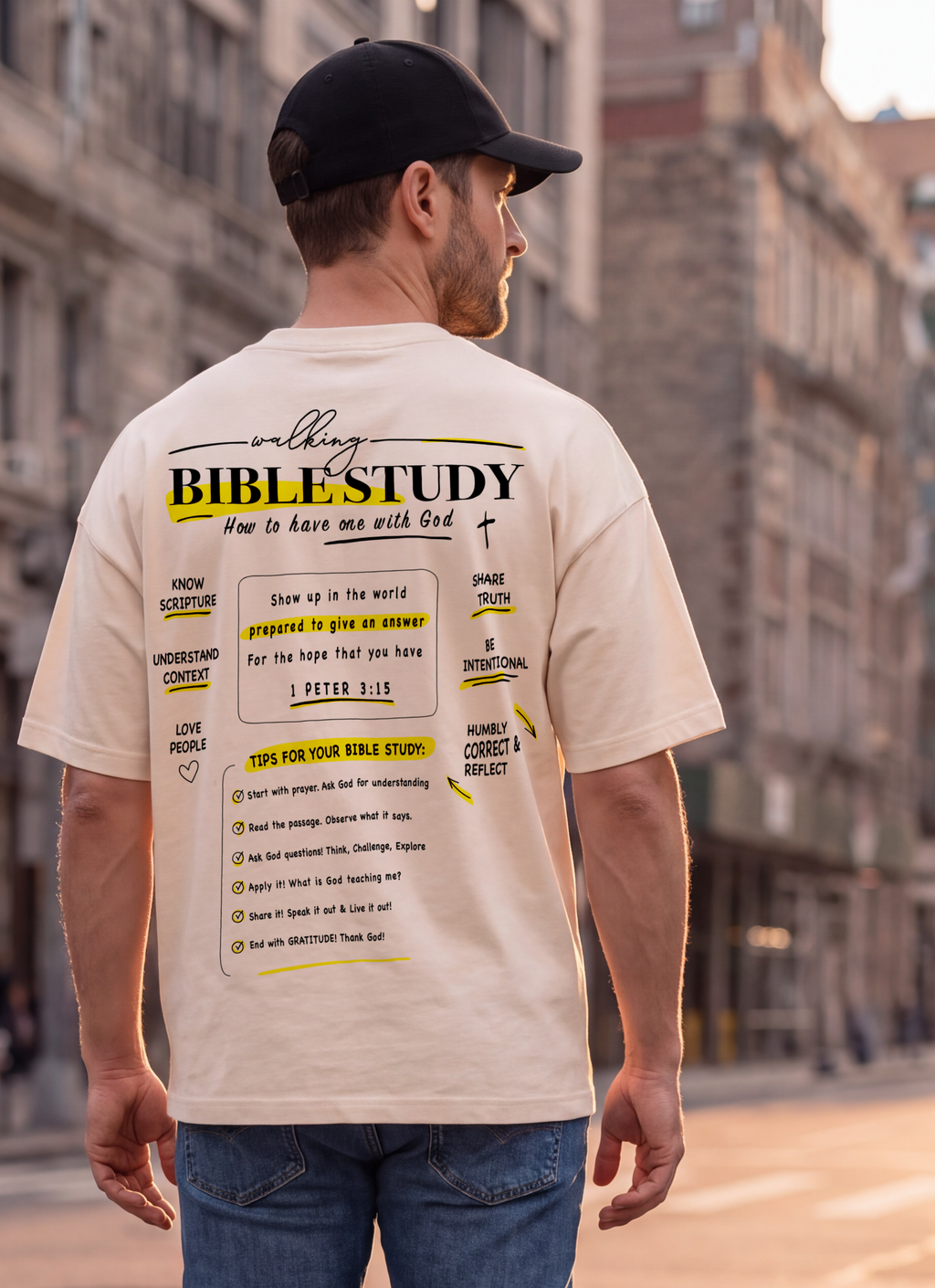UNISEX Bible Study Oversized T-Shirt