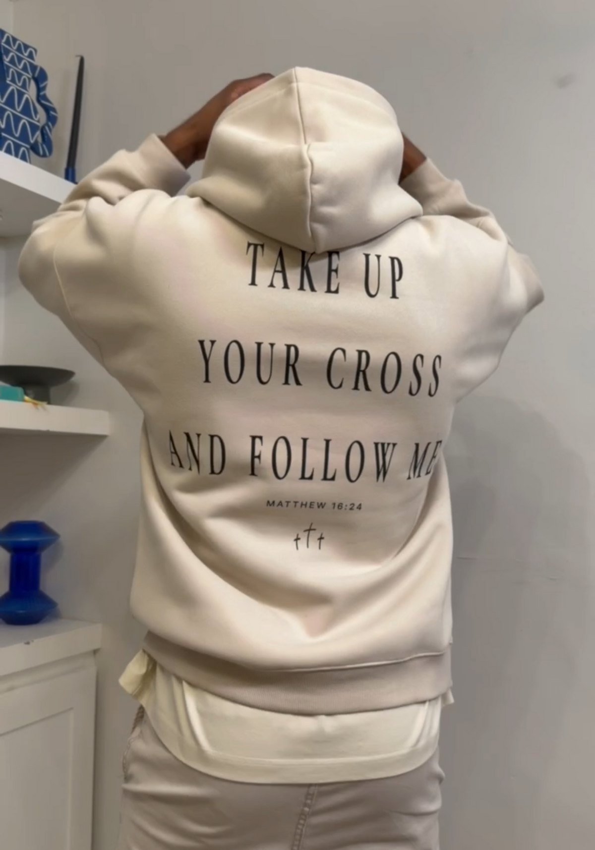 UNISEX Take Up Your Cross Oversized Hoodie